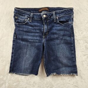 Joe’s Jeans Shorts Raw Hem flawless The Markie skinny crop W29 dark blue wash